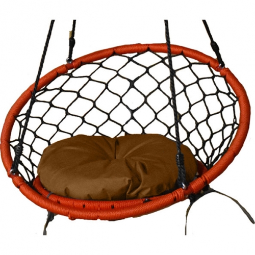 Small Dreamcatcher Swing Cushion in Khaki Fabric